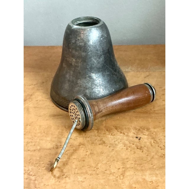 Wood Vintage Nautical Bell Cocktail Shaker For Sale - Image 7 of 12
