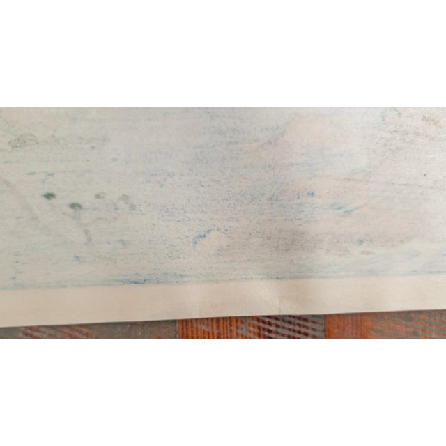 Early 20th Century Japanese Woodblock Print by Toshi Yoshida "Isozaki Morning" For Sale - Image 15 of 15