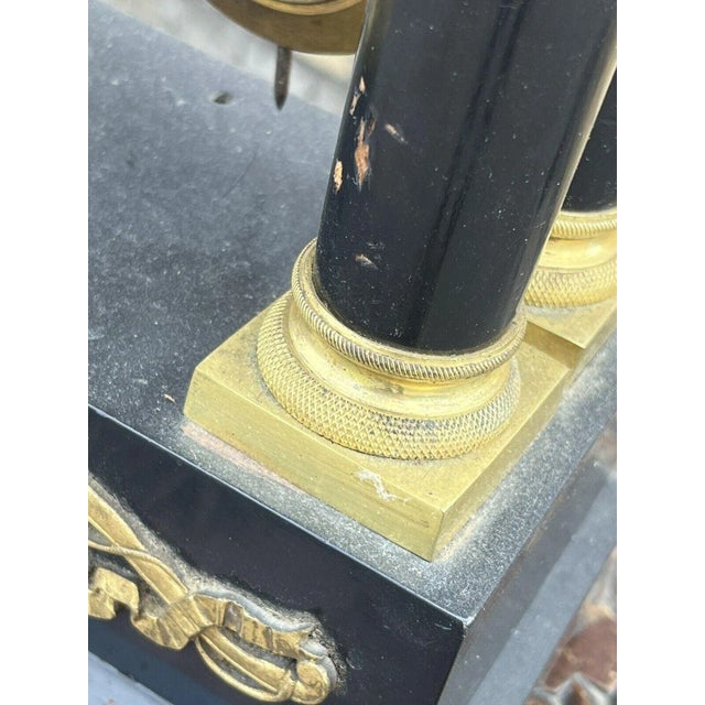 Victorian French Boulle Clock with Chimes on Bell For Sale - Image 9 of 12