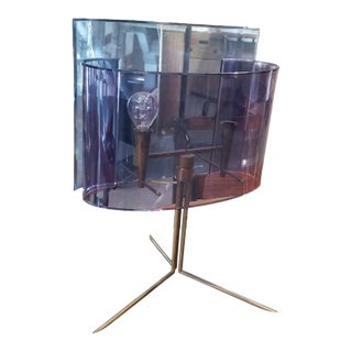 1950s Purple Table Lamp - "Plexi" For Sale