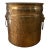 Vintage Large Brass Planter With Lion Knocker Accents For Sale