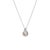 Stylish and finely detailed pre-owned Tiffany & Co signature pearl & diamond necklace crafted in 18k white gold (circa...