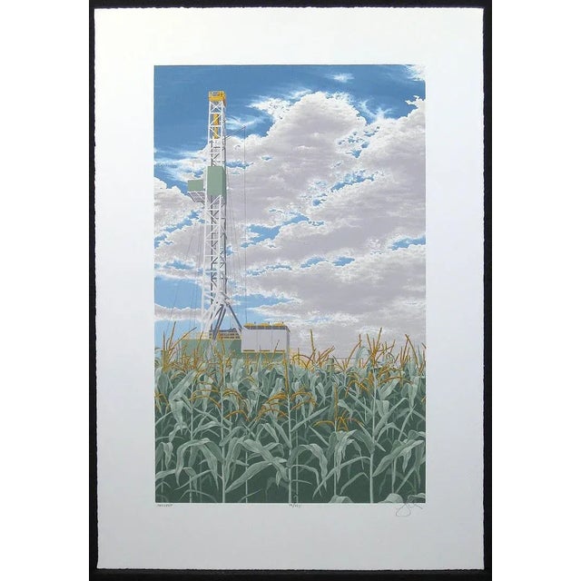 "Harvest" unframed limited edition serigraph on paper by Robert Rigel. Hand signed, titled and numbered by the artist in...