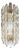 Glass and Brass Sconce by Carl Fagerlund for Orrefors, Sweden, 1960s For Sale
