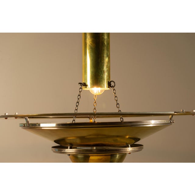 Art Deco Lamp in Brass from George Halais, France, 1930s For Sale - Image 9 of 11