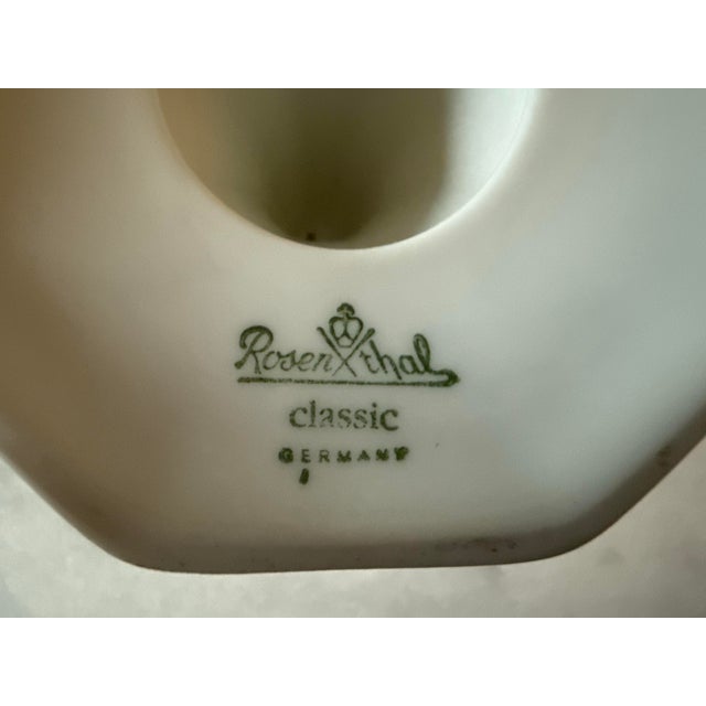 White Vintage Rosenthal Maria Porcelain Candlestick For Sale - Image 8 of 8