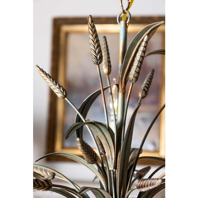 Gold Mid 20th Century French Chandelier - Inspired By Coco Chanel For Sale - Image 8 of 10