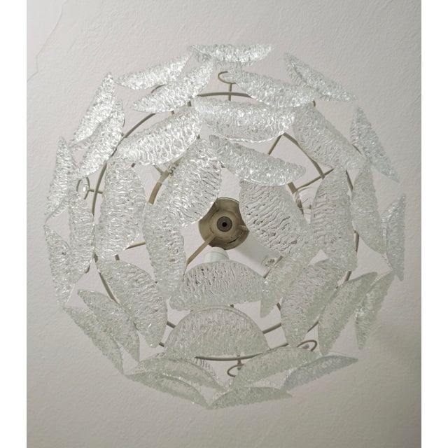 Vintage Italian Murano Glass Pendant Light by Gino Vistosi, 1960s For Sale - Image 9 of 18