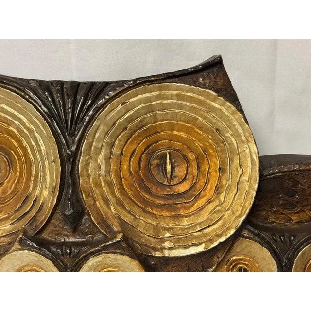 Mid Century Owl Wall Sculpture For Sale - Image 9 of 18