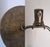 Vintage Mid-Century Modern Oak and Brass Cylinder Table Lamp For Sale - Image 12 of 13