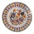 18th Century Delft Polychrome Charger With Floral and Scroll Motif For Sale