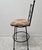 1990s Ethan Allen Biscayne Swivel Counter Bar Stool Wrought Iron For Sale - Image 9 of 14