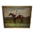 Large Victorian British Sporting Oil Painting of Derby Winner Melton With Champion Jockey Fred Archer by F. S. Evans, Dated 1885 For Sale