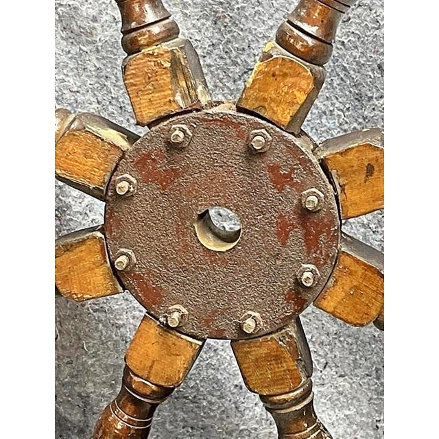 Vintage Ship's Wheel For Sale - Image 10 of 10