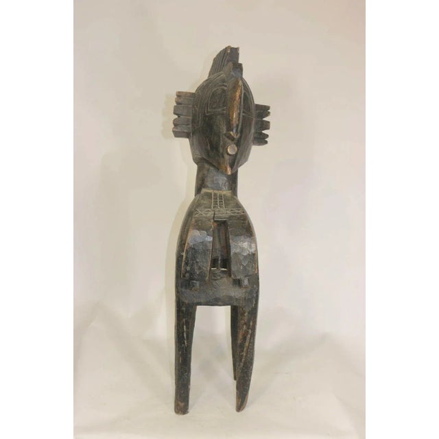 Wood Ethnographic African Nimba 'Joy of Living' Shoulder Mask Headdress Guinea For Sale - Image 7 of 11
