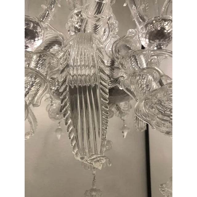 Transparent Murano Style Glass Chandelier from Simoeng For Sale - Image 5 of 12