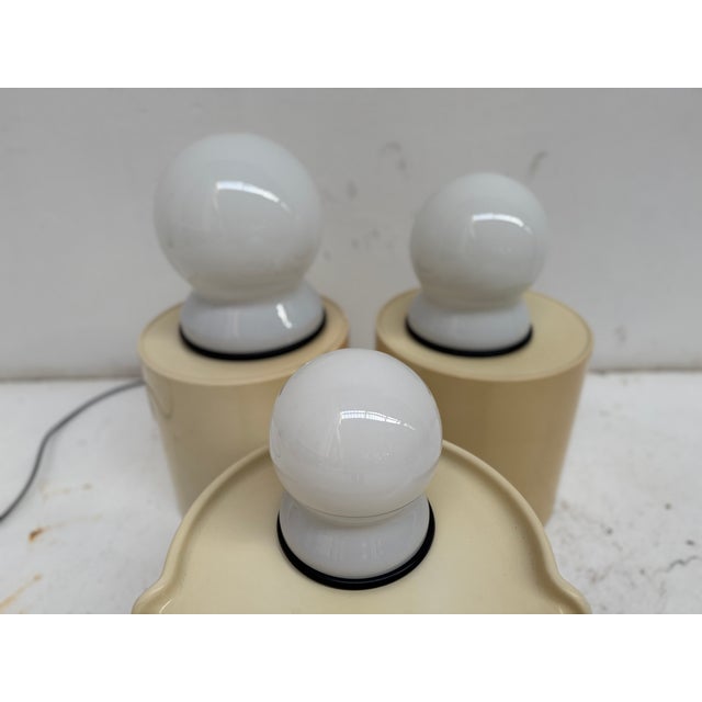 Sergio Asti Vintage Scafandro Table Lamps by Sergio Asti for Fontana Arte, 1970, Set of 3 For Sale - Image 4 of 9