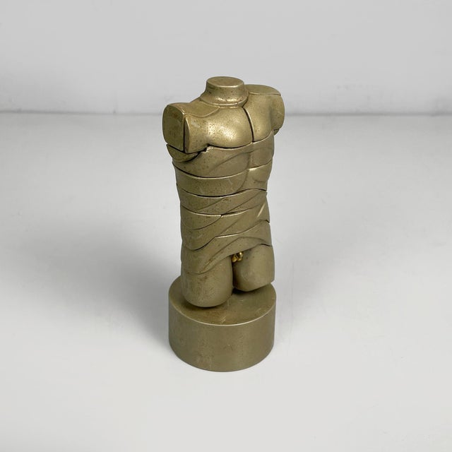 Spanish Nickel-Plated Metal Sculpture of Mini David by Miguel Berrocal, 1968-70 For Sale - Image 15 of 15