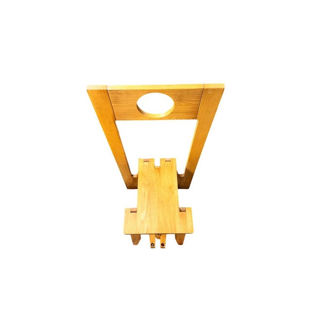 Brown Folding Chair attributed to Roger Tallon, 1970s For Sale - Image 8 of 12