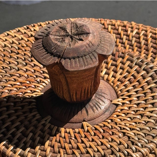 Large Indonesian Wicker Fishing Basket with Lid For Sale - Image 18 of 18