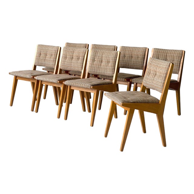 Vintage Wood Dining Chairs by Jens Risom for Knoll For Sale