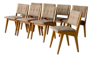 Vintage Wood Dining Chairs by Jens Risom for Knoll