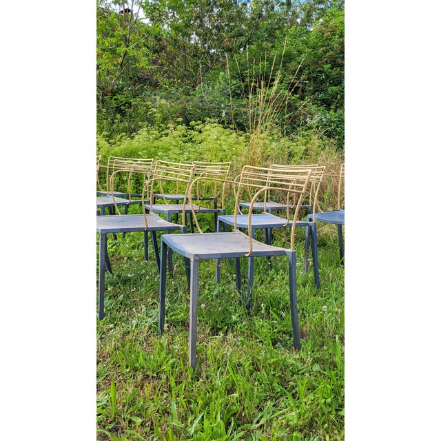 Piccolo Armchairs by Pascal Mourgue for Fermob, 1990s, Set of 10 For Sale - Image 6 of 10