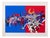 Raymond Moretti, Rimbaud's Illuminations in Blue and Red, Screen Print For Sale