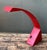 Red Vintage Italian Marco Zotta Red Arched Desk Lamp For Sale - Image 8 of 17