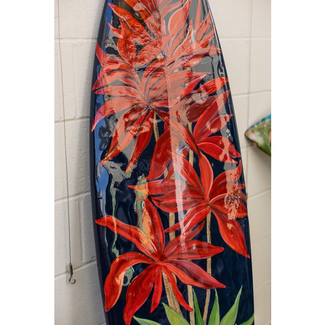 Tea Tree Surfboard Art – Original Hand-Painted Repurposed Surfboard This one-of-a-kind surfboard began its life in the...