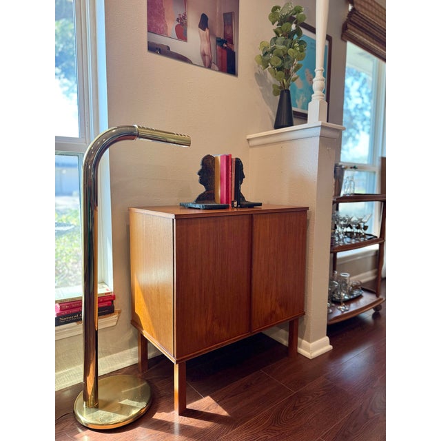 Danish Mid Century Modern Record Cabinet, Circa 1960s. For Sale - Image 9 of 11