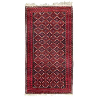 Vintage Wool Baluch Rug, 1950s For Sale