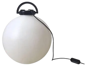 Tama Black & White Floor Lamp by Isao Hosoe for Valenti, 1975