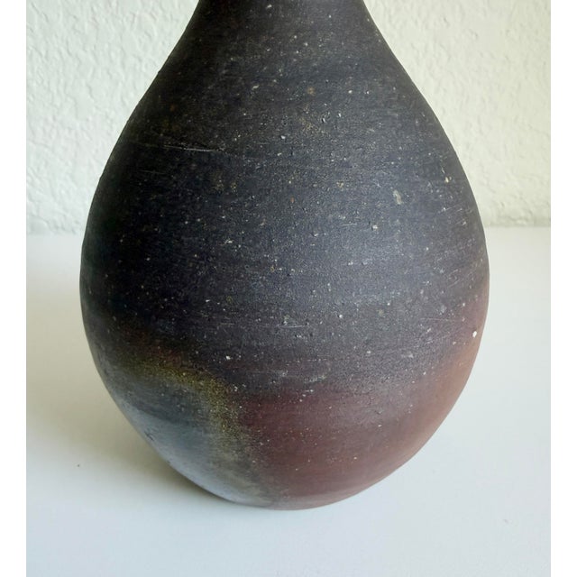 1970s Japanese Bizen Ware Vase, Artist Signed For Sale - Image 5 of 9