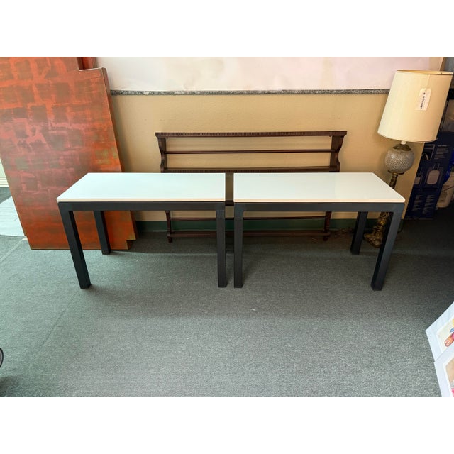 Room & Board Room & Board Parson Style Side Tables With Quartz Tops, Pair For Sale - Image 4 of 12