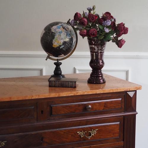 Gründerzeit Chest of Drawers in Walnut with Marble Top, 1880 For Sale - Image 9 of 10