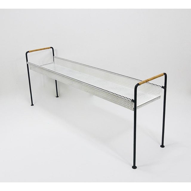 Carl Auböck Flower Trough in Iron & Wicker attributed to Carl Auböck, 1950s For Sale - Image 4 of 16