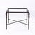 Michael Taylor Montecito Collection Metal and Glass Side Table This side table measures: 30.75 wide x 30.75 deep x 23.75...
