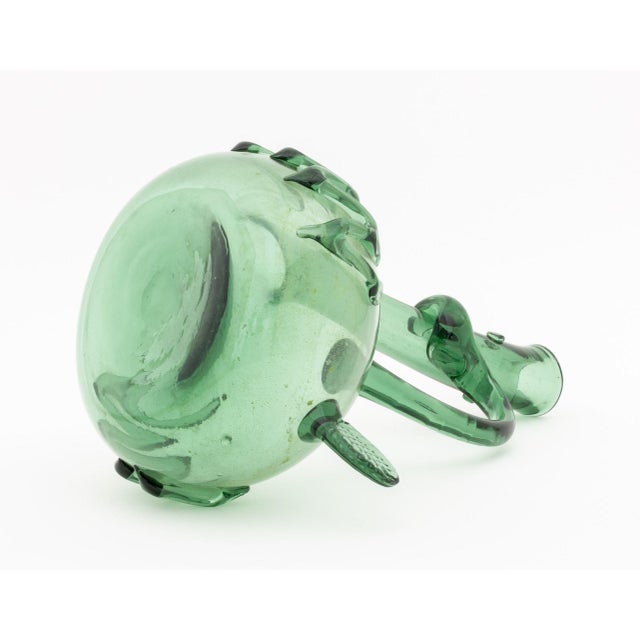 Empoli Glass Duck Form Ewer For Sale - Image 10 of 10