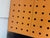 Purple + Orange Peg Board Storage Tables on Casters, Set of Two For Sale - Image 4 of 12