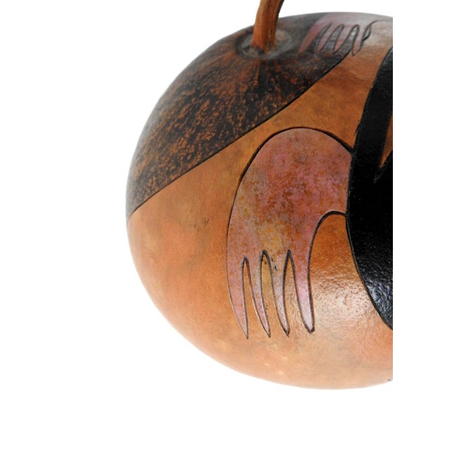 Wood Ridge Kunzel Carved Gourd Hare & Tortoise Native American Art Rare Theme Easter Decor For Sale - Image 7 of 11