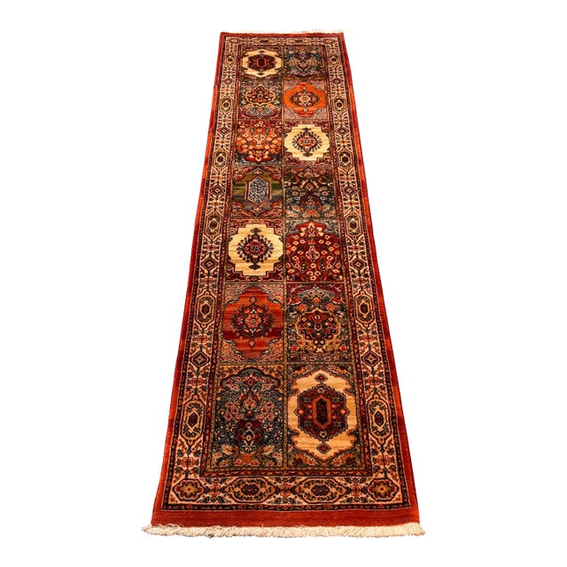 2ft 4 in × 8ft 11 in Momeni Zida Bakhtiari Garden Runner Rug For Sale