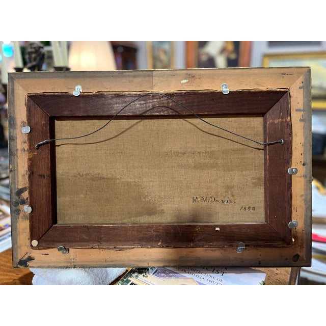 19th Century Painting "Shipwreck on the Shore" For Sale - Image 4 of 4