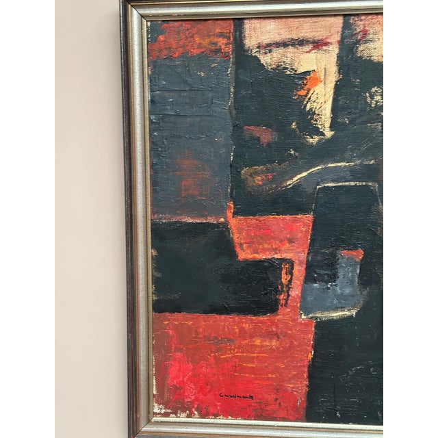 Gösta Wallmark, Transformation, 1950s, Oil Painting on Canvas, Framed For Sale - Image 11 of 18