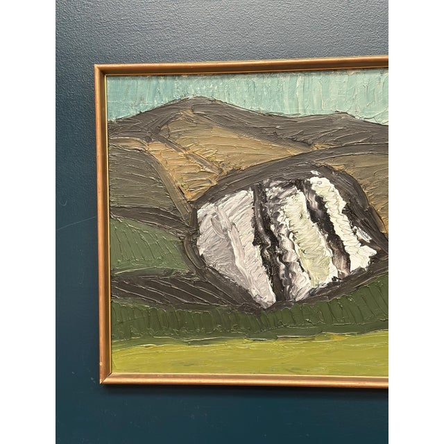 Thage Carlson, Abstract Landscape, 1950s, Oil on Panel, Framed For Sale - Image 12 of 18