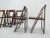 Mid-Century Folding Chairs by Aldo Jacober for Alberto Bazzani, 1960s, Set of 6 For Sale - Image 11 of 15