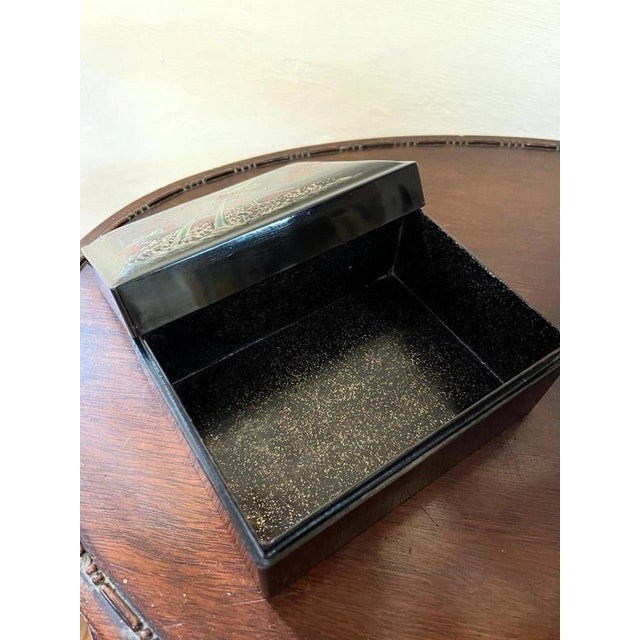 Antique Chinese Foochow Lacquer Box with Dragons, 1900 For Sale - Image 4 of 6