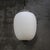 Aged Brass and White Mat Opaline Glass Pendant Light For Sale - Image 4 of 9