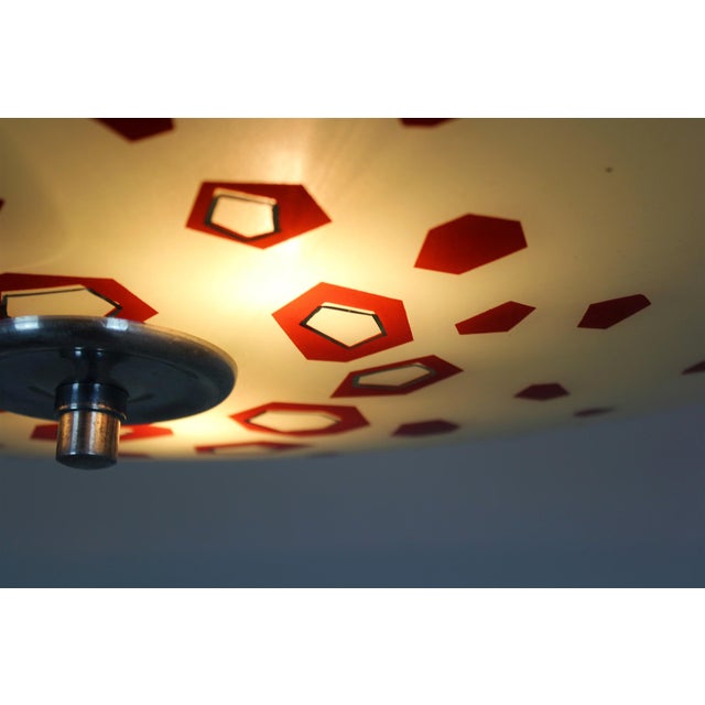 Large Vintage Czechoslovakian Opaline Glass Pendant Lights, 1970s, Set of 2 For Sale - Image 16 of 18