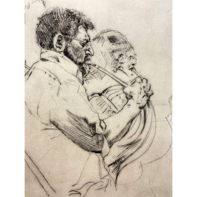 1980s 1988 Sigmund Abeles Gus and the Willy Philly Etching For Sale - Image 5 of 6